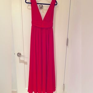 Lulus Heavenly Hues Red Maxi Dress